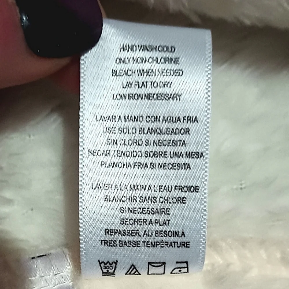 Calvin Klein | Fleece Full-Zip Vest | Ivory | Size Medium | EUC - Picture 7 of 10